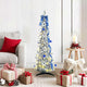 Vidaxx künstlicher Weihnachtsbaum mit 50 LEDs mit standardmäßigem weißem 120 cm PVC