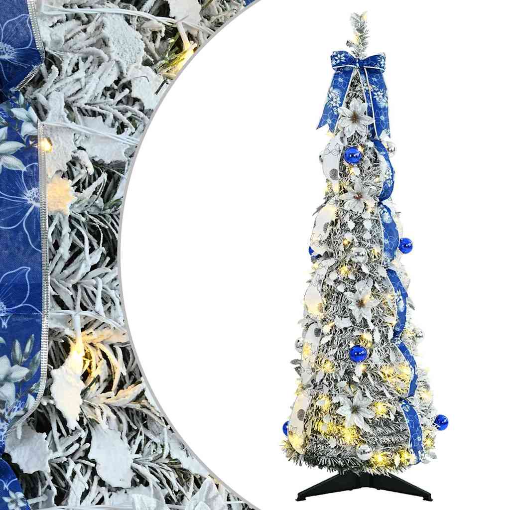 Vidaxx künstlicher Weihnachtsbaum mit 50 LEDs mit standardmäßigem weißem 120 cm PVC