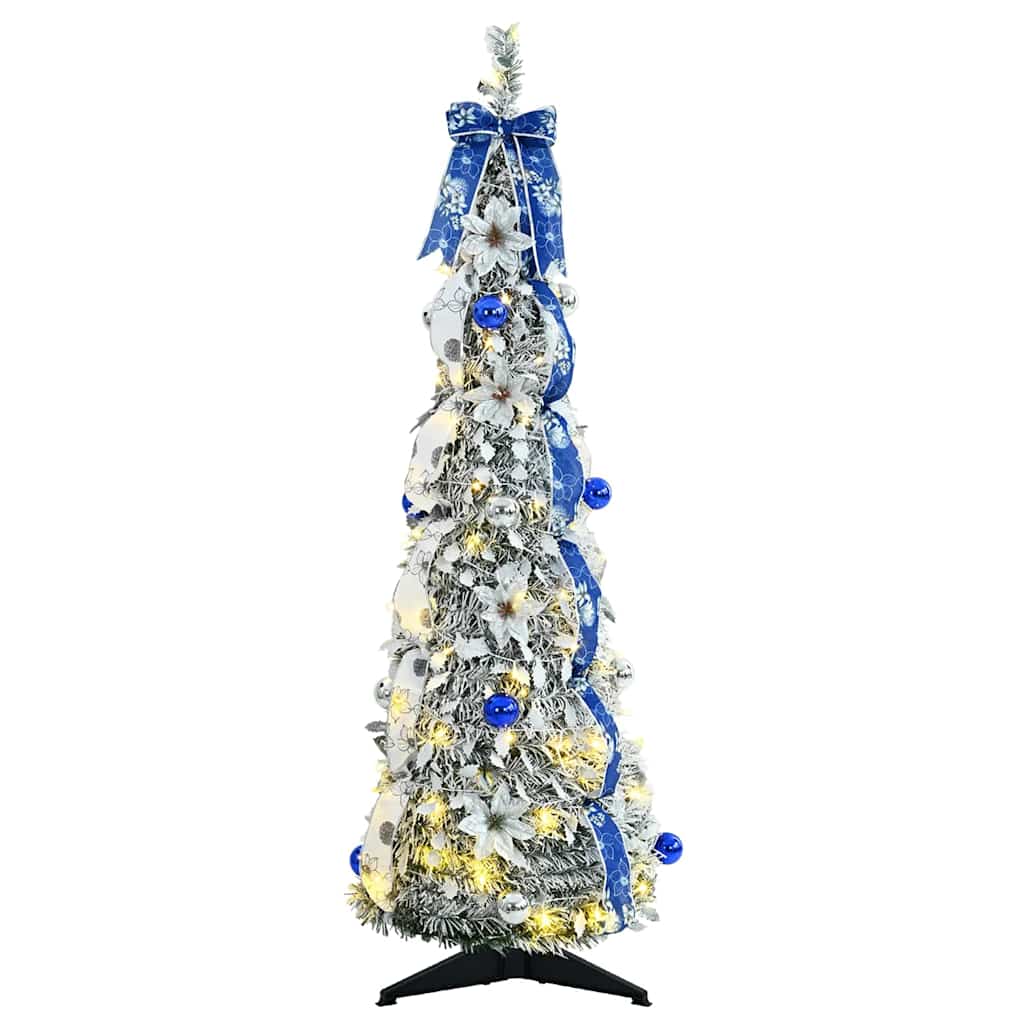 Vidaxx künstlicher Weihnachtsbaum mit 50 LEDs mit standardmäßigem weißem 120 cm PVC