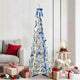 Vidaxx künstlicher Weihnachtsbaum mit 150 LEDs mit standardmäßigem weißem 180 cm PVC