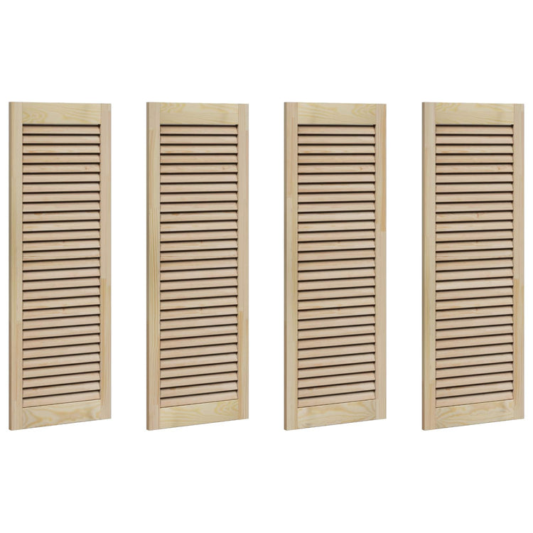 Vidaxx Schranktür 4 Stk. Natur 110 x 2,1 x 39,5 cm massives Kiefernholz