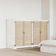 Vidaxxl Schranktür 4 Stk. Natur 110 x 2 x 49,5 cm massives Kiefernholz