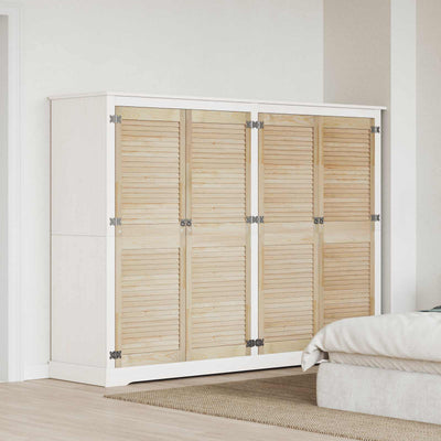 Vidaxx Schranktür 4 Stk. Natur 140,5 x 2 x 59,5 cm massives Kiefernholz