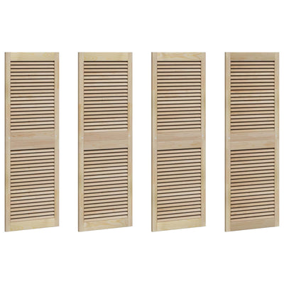 Vidaxx Schranktür 4 Stk. Natur 140,5 x 2 x 59,5 cm massives Kiefernholz