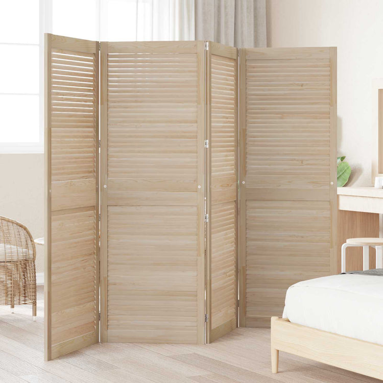 Vidaxxl Schranktür 4 Stk. Natur 170 x 2,1 x 59,5 cm massives Kiefernholz