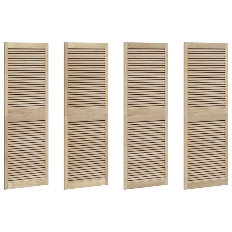 Vidaxxl Schranktür 4 Stk. Natur 170 x 2,1 x 59,5 cm massives Kiefernholz