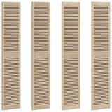 Vidaxxl Schranktür 4 Stk. Natur 201 x 2,1 x 39,5 cm massives Kiefernholz - afbeelding 2