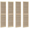 Vidaxxl Schranktür 4 Stk. Natur 201 x 2,1 x 49,5 cm massives Kiefernholz