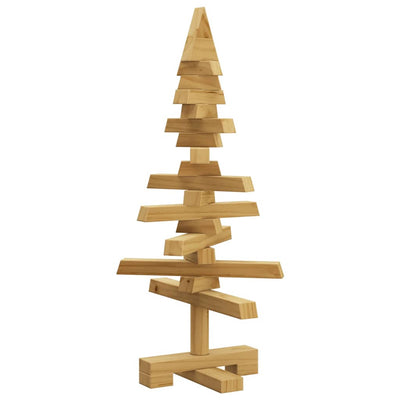 VidaXL-Weihnachtsbaum aus Holz mit standardmäßigem braunem 60 cm massivem Kiefernholz