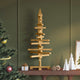 VidaXL-Holz-Weihnachtsbaum mit standardmäßigem braunem 90 cm massivem Kiefernholz