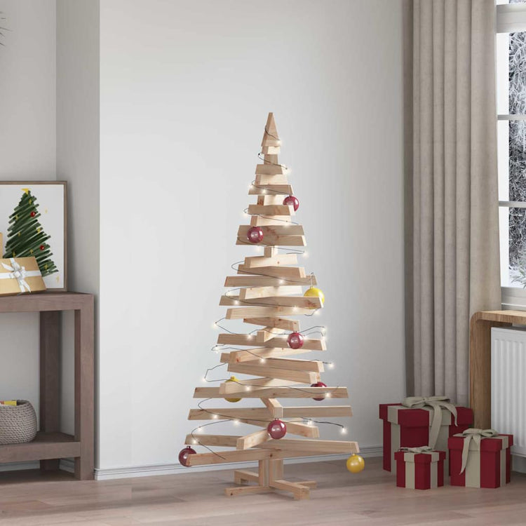 Vidaxx-Weihnachtsbäume mit standardmäßigem naturbelassenem 150 cm massivem Kiefernholz