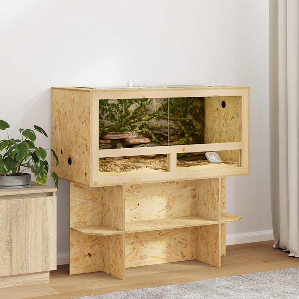 Vidaxl Terrarium braun 100 x 50 x 50 cm OSB