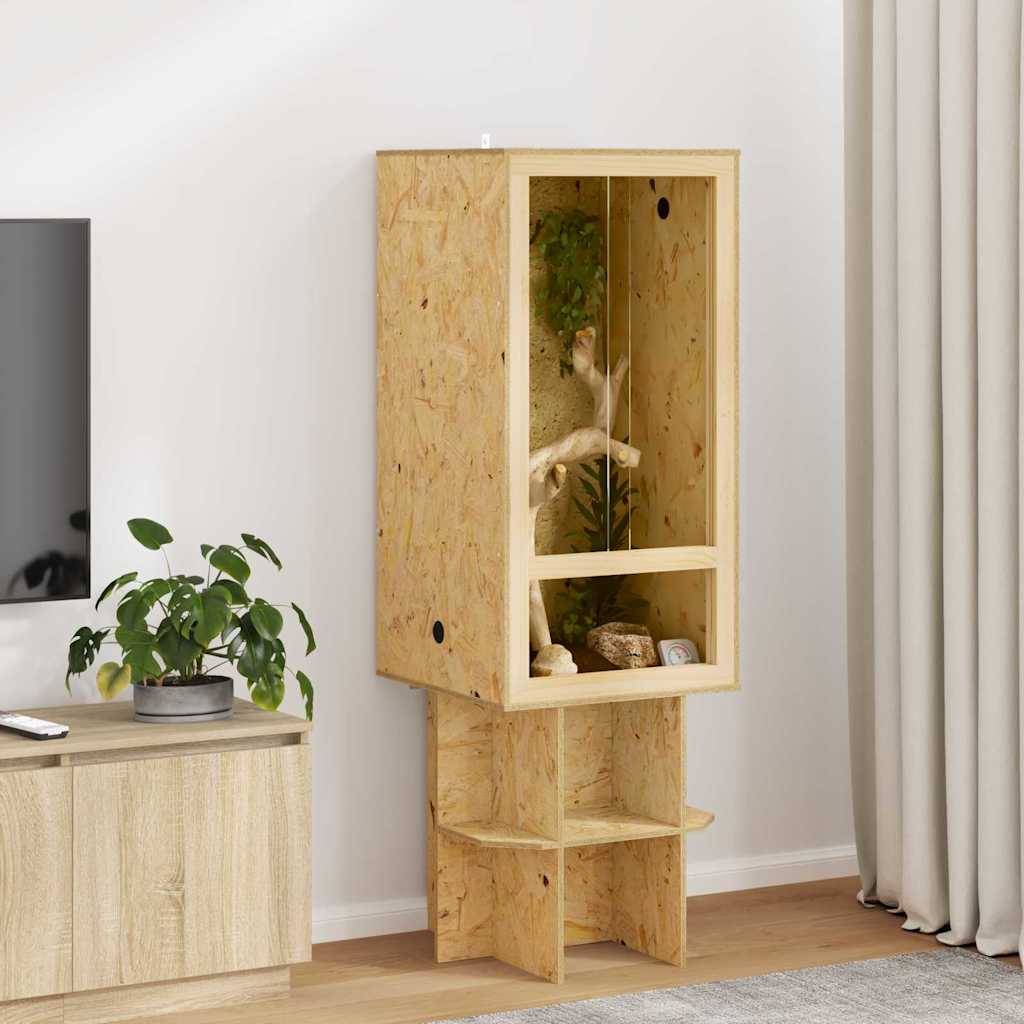 Vidaxl Terrarium braun 50 x 50 x 100 cm OSB