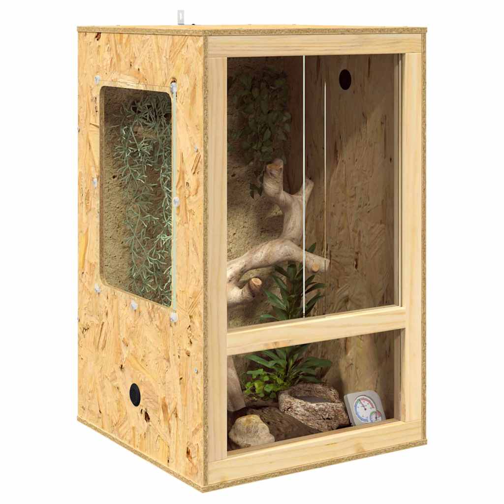 Vidaxl Terrarium braun 50 x 50 x 80 cm OSB