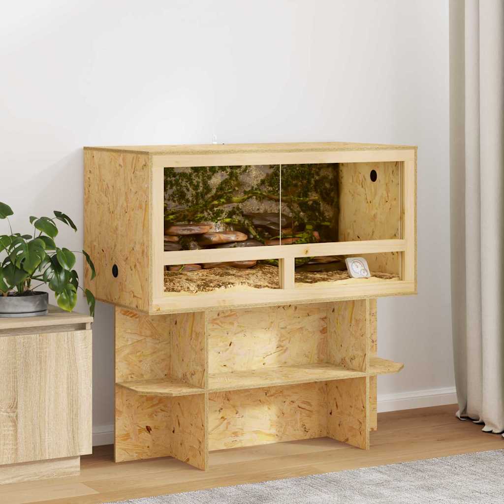 Vidaxl Terrariensockel braun 100 x 50 x 50 cm OSB