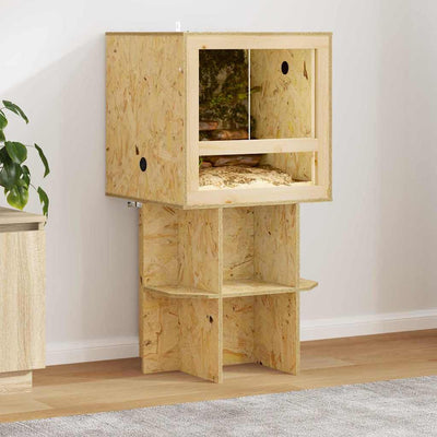 Vidaxl Terrariensockel braun 50 x 50 x 50 cm OSB