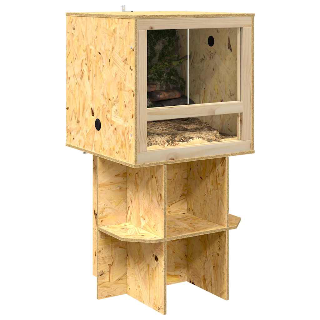Vidaxl Terrariensockel braun 50 x 50 x 50 cm OSB