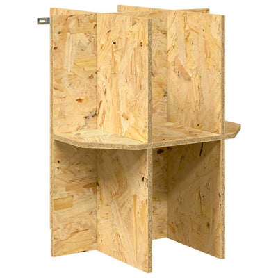 Vidaxl Terrariensockel mit Regal braun 40 x 40 x 50 cm OSB