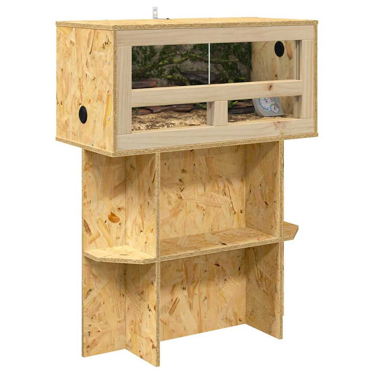 Vidaxl Terrariensockel mit Regal braun 60 x 30 x 50 cm OSB