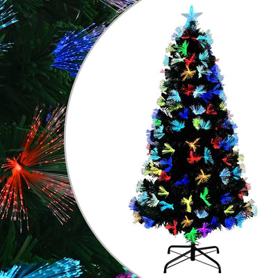 Vidaxx künstlicher Weihnachtsbaum mit 120 LEDs mit standardmäßigem grünem 120 cm PVC