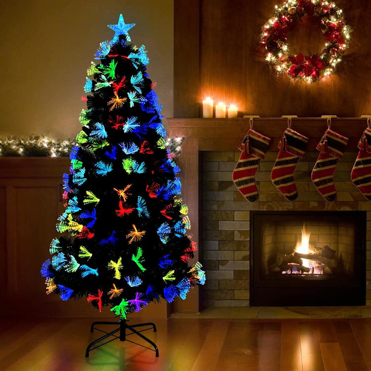 Künstlicher Weihnachtsbaum von Vidaxx mit 160 LEDs mit standardmäßigem grünem 150 cm PVC