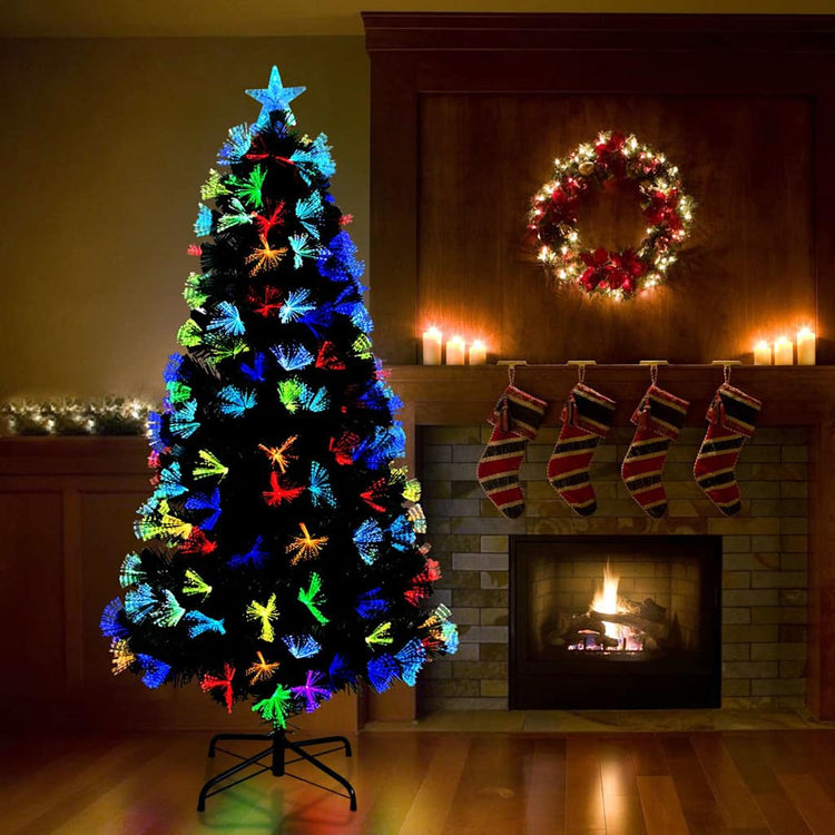 Künstlicher Weihnachtsbaum von Vidaxx mit 210 LEDs mit standardmäßigem grünem 180 cm PVC
