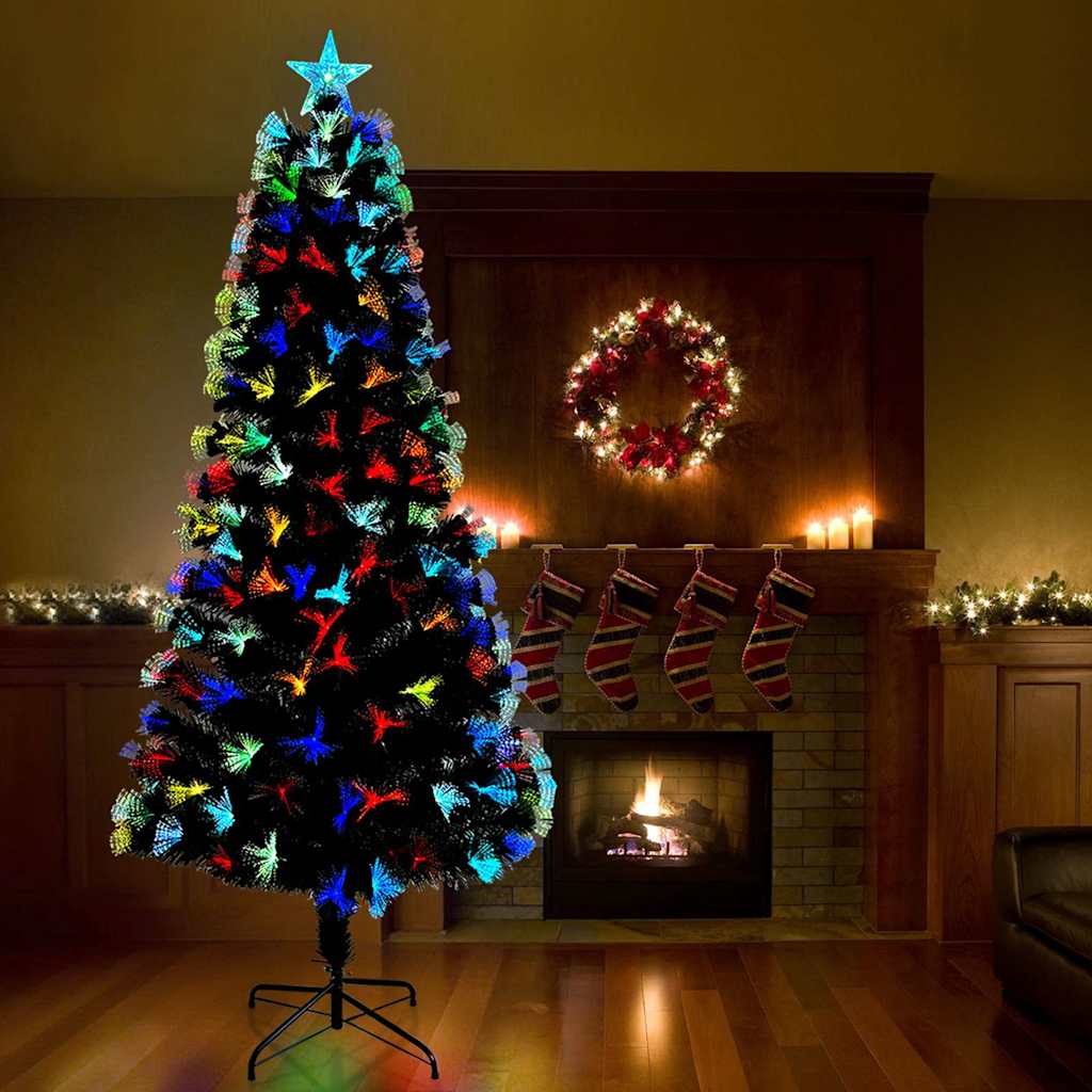 Künstlicher Weihnachtsbaum von Vidaxx mit 300 LEDs mit standardmäßigem grünem 240 cm PVC
