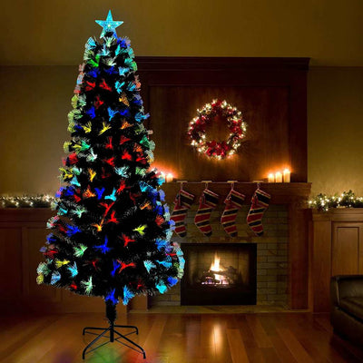 Künstlicher Weihnachtsbaum von Vidaxx mit 300 LEDs mit standardmäßigem grünem 240 cm PVC