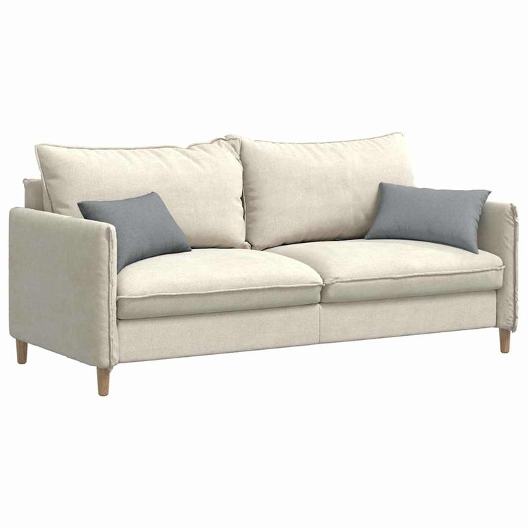 VidaXL Sofakissen 2 Stück hellgrau 50 x 30 cm Stoff