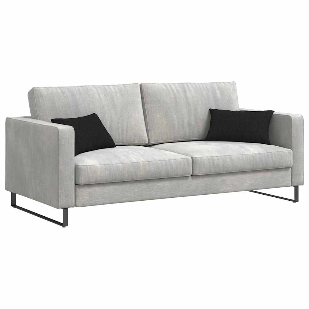 VidaXL Sofakissen 2 Stück schwarz 50 x 30 cm Stoff