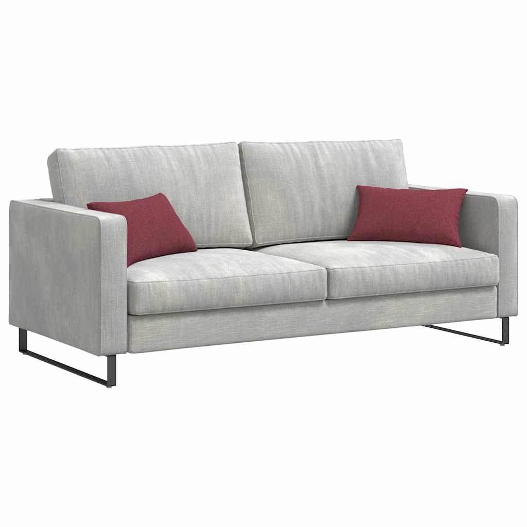 VidaXL Sofakissen 2 Stk. Weinrot 50 x 30 cm Stoff