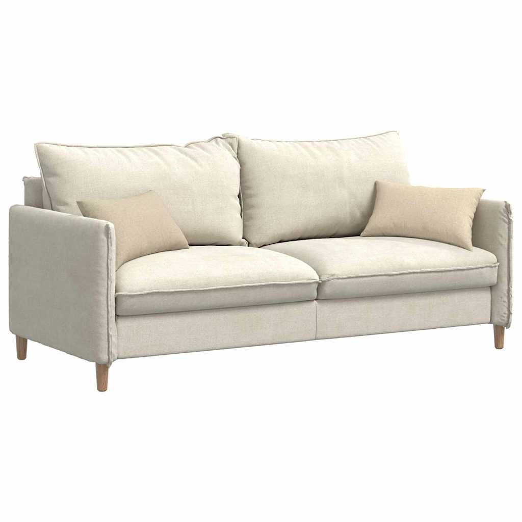 VidaXL Sofakissen 2 Stück Creme 50 x 30 cm Stoff