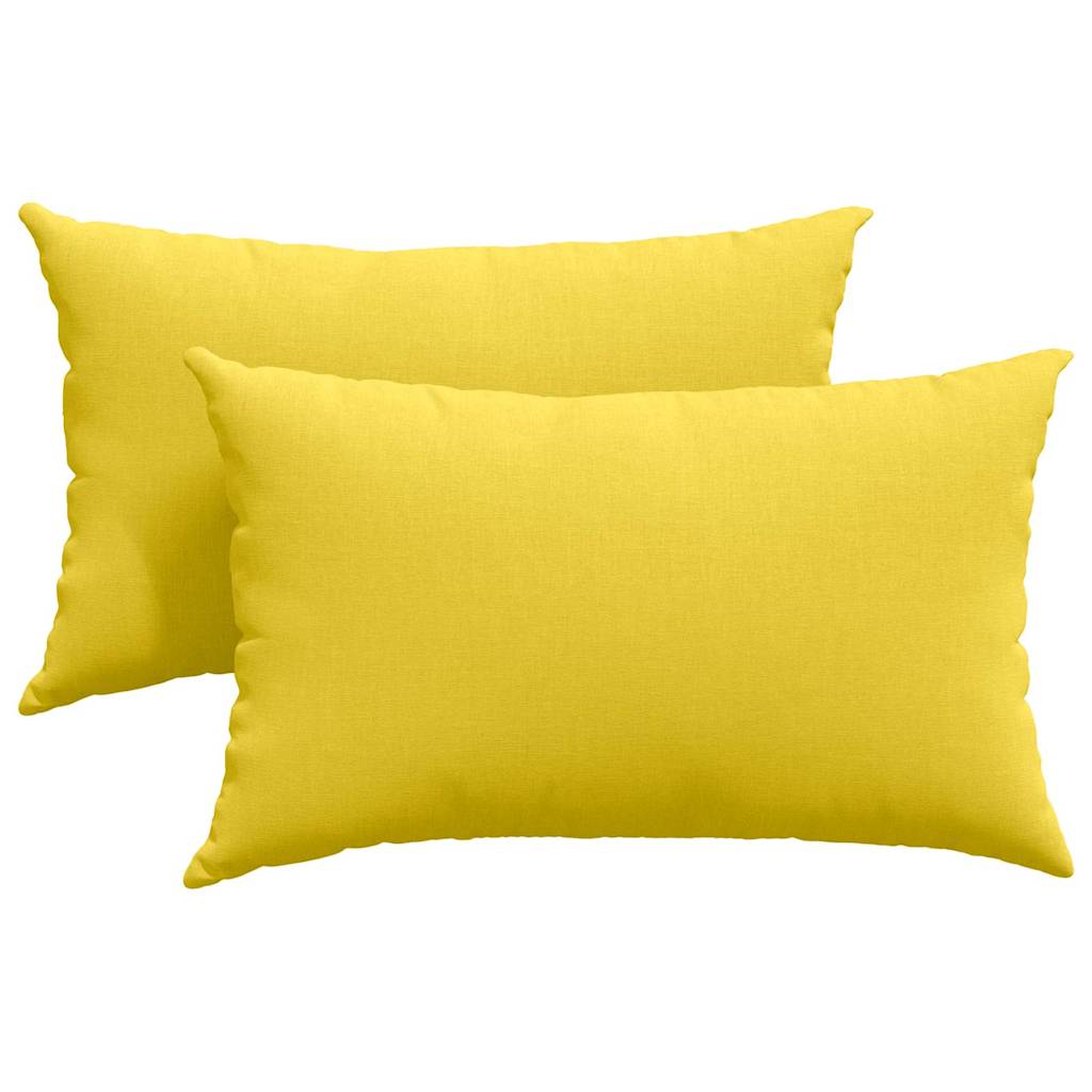 VidaXL Sofakissen 2 Stück hellgelb 50 x 30 cm Stoff