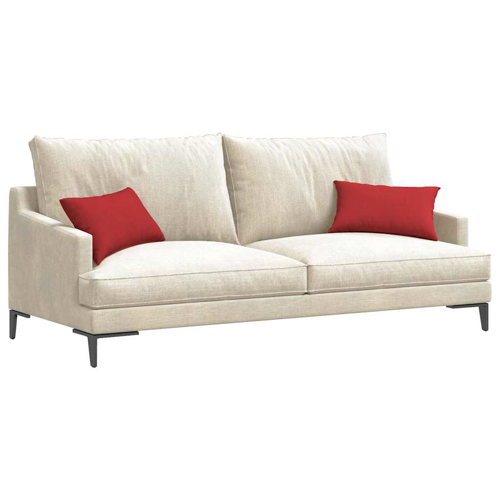 VidaXL Sofakissen 2 Stück rot 50 x 30 cm Stoff