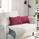 VidaXL sofa cushions, 2 pieces, wine red, 50 x 30 cm cord fabric
