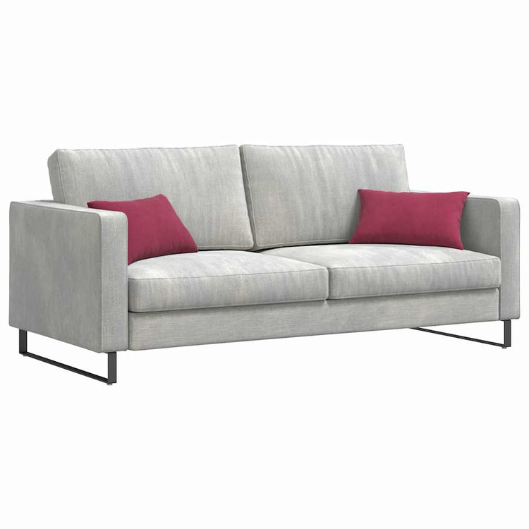 VidaXL sofa cushions, 2 pieces, wine red, 50 x 30 cm cord fabric