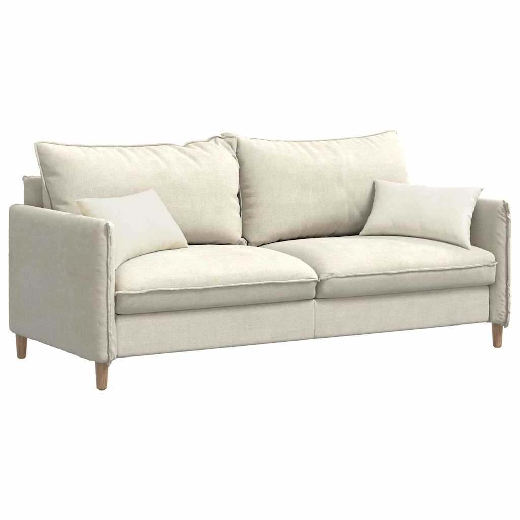 VidaXL Sofakissen 2 Stück Creme 50 x 30 cm Cordstoff