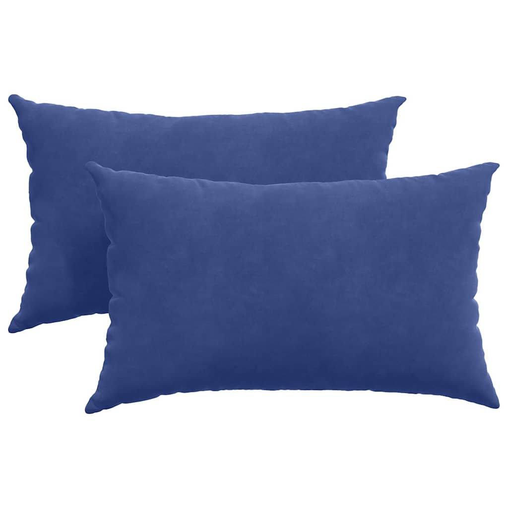 VidaXL Sofakissen, 2 Stück, Polizeiblau, 50 x 30 cm Cordstoff