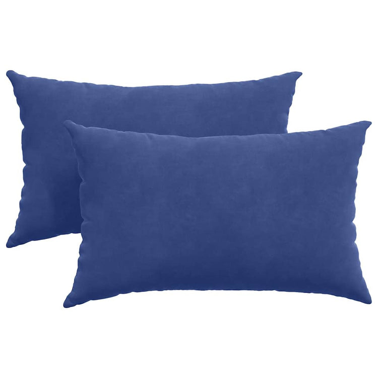 VidaXL Sofakissen, 2 Stück, Polizeiblau, 50 x 30 cm Cordstoff