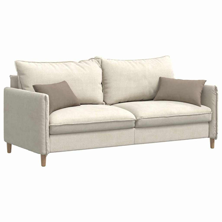 VidaXL Sofakissen 2 Stück Taupe 50 x 30 cm Stoff