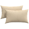 VidaXL Sofakissen 2 Stück Creme 50 x 30 cm Stoff