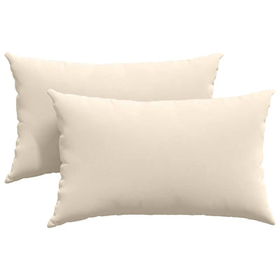 VidaXL Sofakissen 2 Stück Beige 50 x 30 cm Stoff