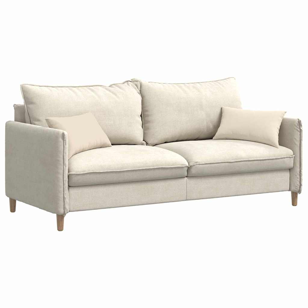 VidaXL Sofakissen 2 Stück Beige 50 x 30 cm Stoff