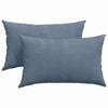 VidaXL Sofakissen 2 Stück blau 50 x 30 cm Cordstoff