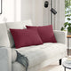 VidaXL Sofakissen 2 Stk. Weinrot 60 x 40 cm Stoff