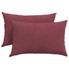 VidaXL Sofakissen 2 Stk. Weinrot 60 x 40 cm Stoff