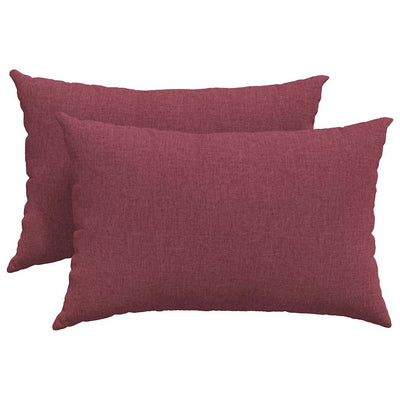 VidaXL Sofakissen 2 Stk. Weinrot 60 x 40 cm Stoff