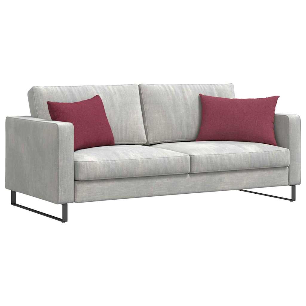 VidaXL Sofakissen 2 Stk. Weinrot 60 x 40 cm Stoff
