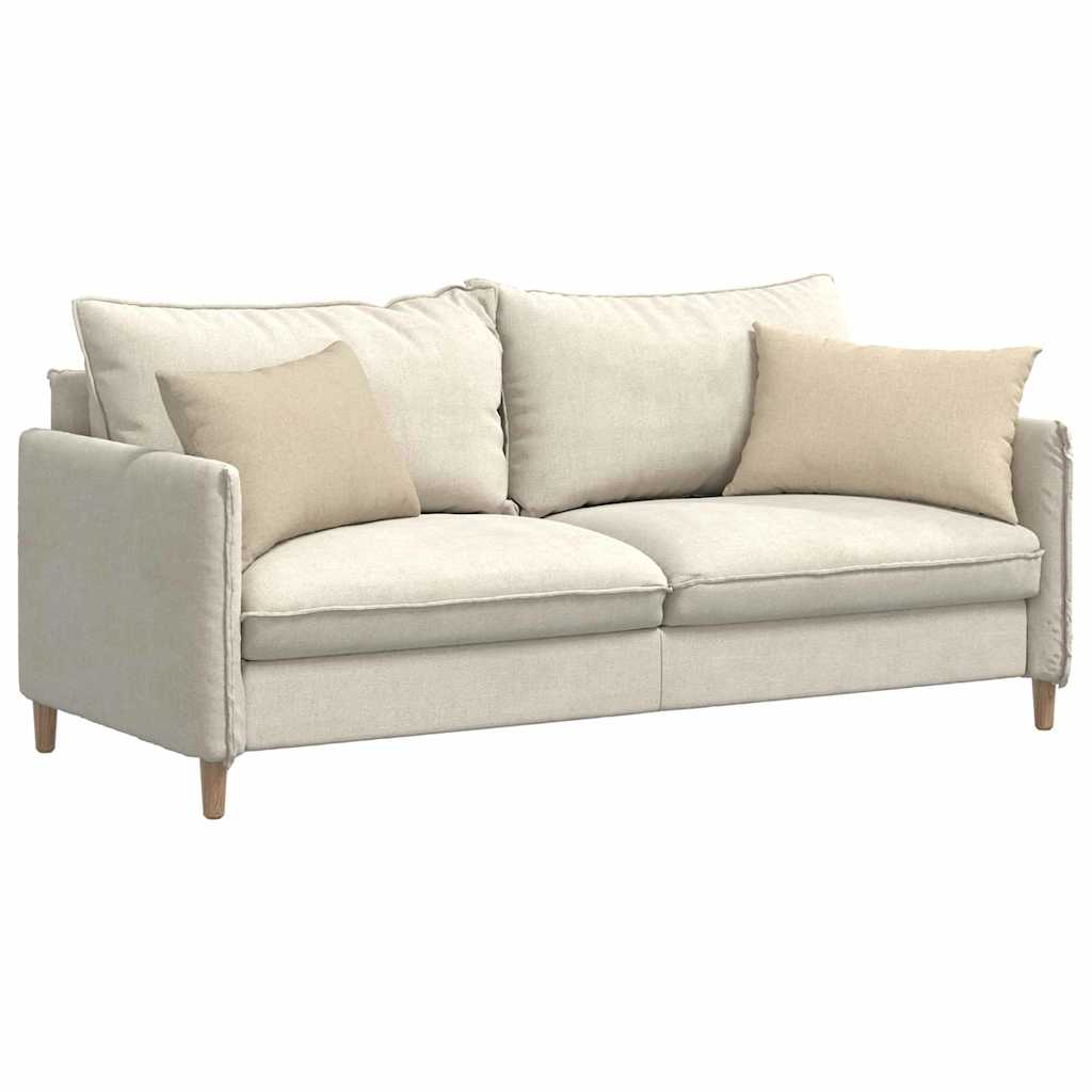 VidaXL Sofakissen 2 Stück Creme 60 x 40 cm Stoff