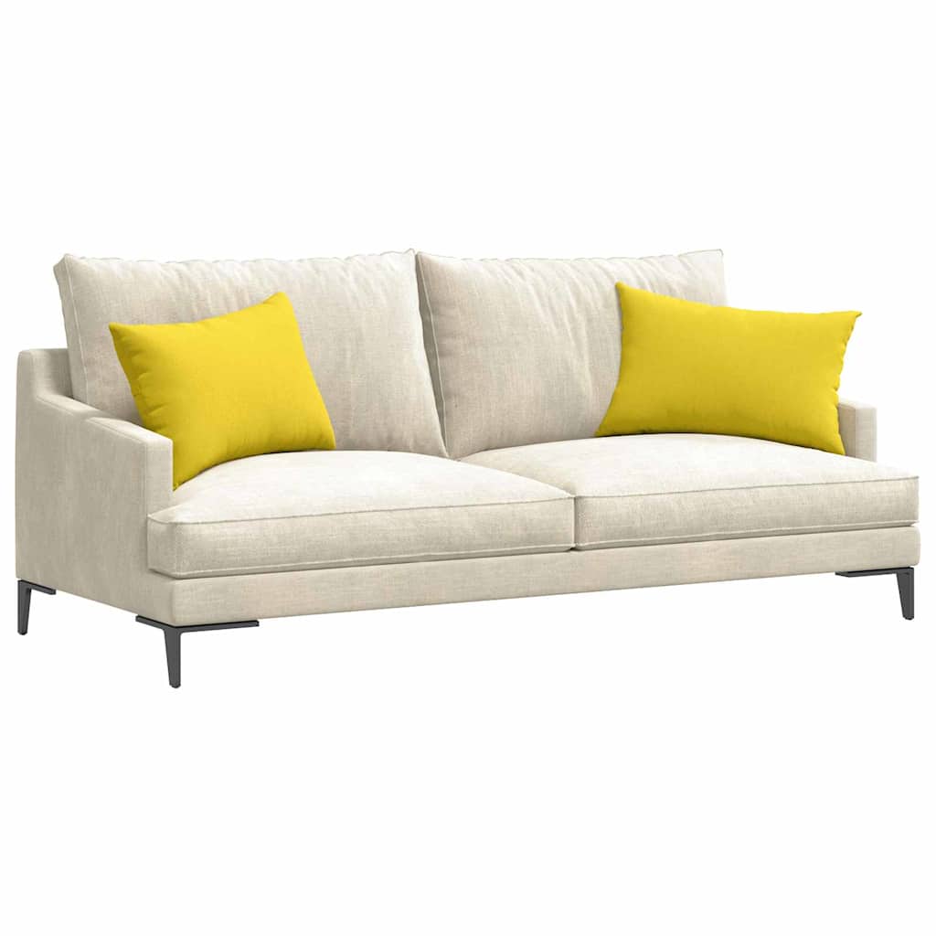 VidaXL Sofakissen 2 Stück hellgelb 60 x 40 cm Stoff